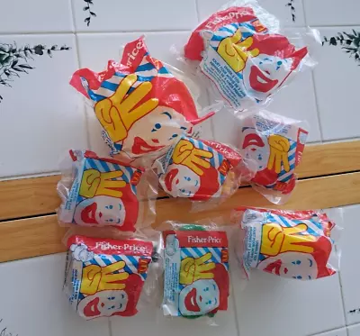 Vintage 1990's Fisher Price Under 3 McDonalds Happy Meal Toys Lot Of 8 ~New • $20.25