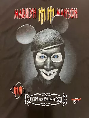 Vintage Marilyn Manson  Tee Size XL Golden Age Of Grotesque  Rock & Death • $128