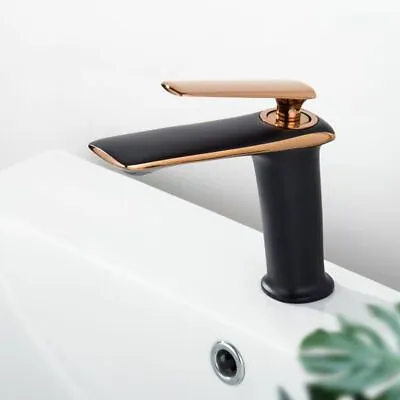 £99.32 • Buy White & Gold Brass Single Handle Deck Mounted Toilet Hot Cold Mixer Water Tap 