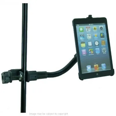 Strong Secure Heavy Duty Music / Mic Stand Mount Holder For IPad Mini Tablet • £32.99