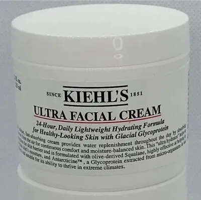 Kiehl's Ultra Facial Cream 4.2 Oz /125 Ml -Hydrating 100% Authentic -Brand New!! • $24.99