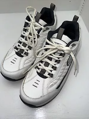 Skechers Shape Ups Mens Size 12 White Toning Walking Shoes • $36