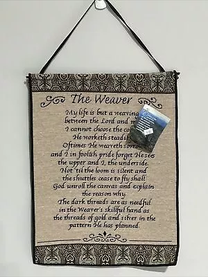 Manual Woodworkers And Weavers  THE WEAVER  Wall Tapestry 17x13 NEW NWT FREE S/H • $23.99