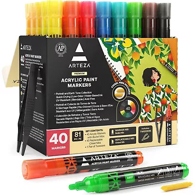 ARTEZA Acrylic Paint Markers 40 Count • $24.15