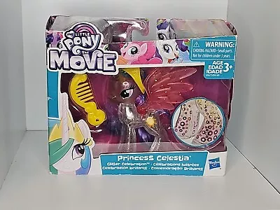 My Little Pony The Movie Princess Celestia Glitter Celebration Figure New DD • $23