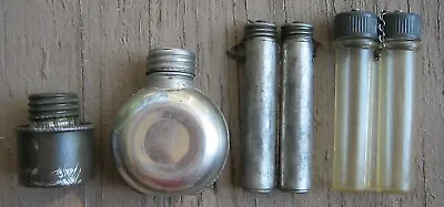 Wwi & Ii Era Soviet Russian & Swedish Cleaning Kit Metal Oiler Bottles Lot Of 4 • $24.95