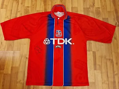 £99.99 • Buy Vintage Crystal Palace 1995-1996 Mens Xl Home Football Shirt  Nutmeg Signed