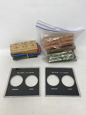 Vintage Coin Wrappers Flat Tubular ASSORTED Paper Quarter Penny Nickel Dime • $11.49