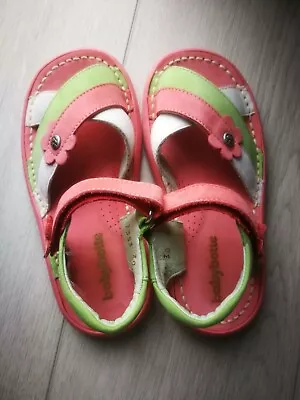 New Girls Babybotte Pink Leather Sandals Shoes 30 • £12.99