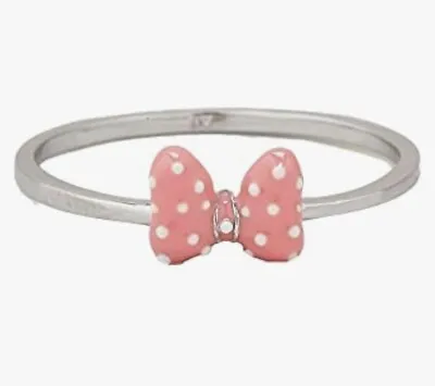 Pura Vida X Disney Minnie Mouse Pink Bow Enamel Ring- Silver Size 7/FREE SHIP • $29.99