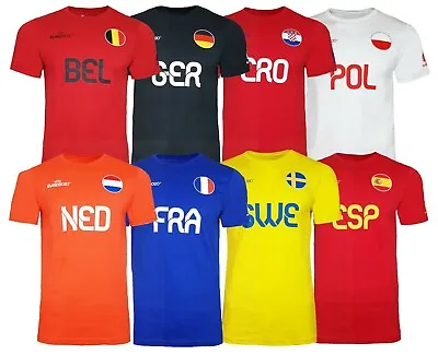 Mens Football T Shirt European National Team Flag Top Eurovision • $8.44