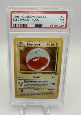 $2.25 • Buy 1999 Pokemon Jungle Holo Electrode 2/64 PSA 7 NM RARE CARD Symbol