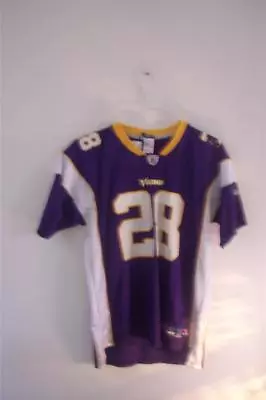 Reebok NFL Adrian Peterson 28 Minnesota Vikings Jersey Youth 18-20 Flawed • $17.95