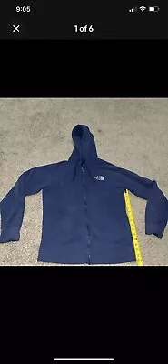 The North Face Hoodie Mens Small Blue Zip Up Jacket Outdoor Wear Light Mark • $6.50