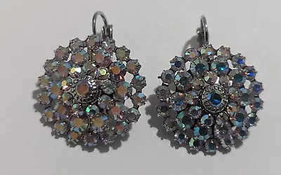 Vintage Kirks Folly AB Crystal Earrings • $24.99