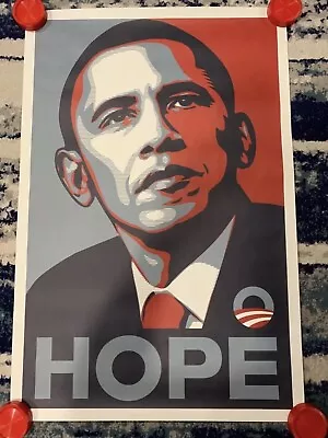 Shepard Fairey - “Hope” Obama Offset Lithograph Campaign Edition Obey Giant. • $999