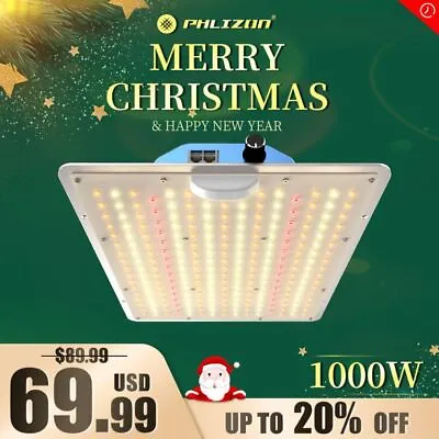 PHLIZON 1000W Quantum Samsung LED Grow Light Board Full Spectrum Greenhouse • $53.98