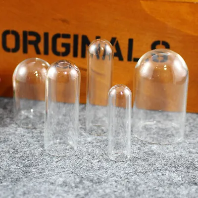 £4.27 • Buy 5PC Mini Glass Display Bell Jar Dome Cloche Cover Stand Desk Stand Cover No Base