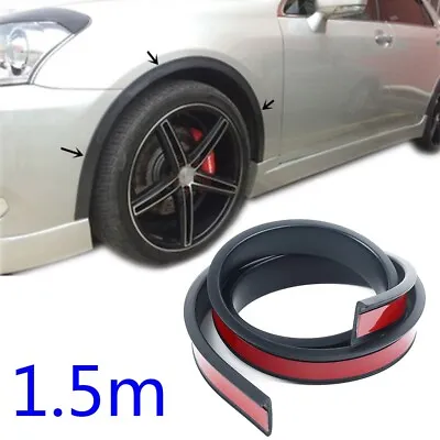 Car Fender Flare Extension Wheel Eyebrow Protector Arch Trim Strip Rubber AU • $21.22