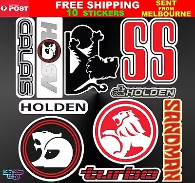 HOLDEN Turbo SS SANDMAN CALAIS HSV Stickers Decals X 10 Tool Box Man Cave Bar • $12.95