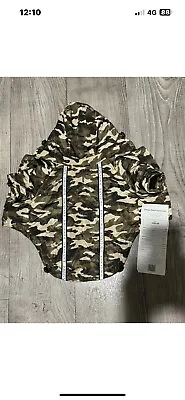 Rain Storm Camo Dog  Fleece Lined Jacket. Large. BN • £18