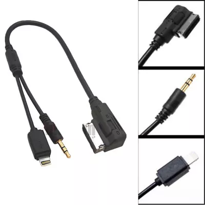 Car Media-In 3.5MM Audio Music USB Interface AMI MMI MDI AUX Adapter Cable • $9.50