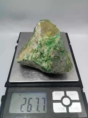 267grams Burmese Mawsitsit Jade Rough Cut 100%Authentic Natural Mawsitsit Slab • $21