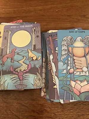 Vtg 1979 Morgan Greer Color Tarot Card Deck Instructions 78 Cards Box Complete • $80