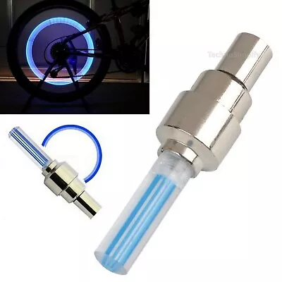 2/4 Pcs Valve Stem LED CAP For Bike Bicycle Car Motorcycle Wheel Tire Light Lamp • $7.49