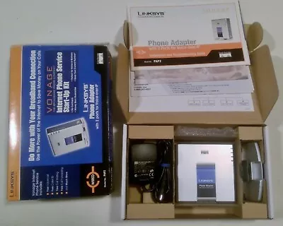 Linksys PAP2 VOIP 2-Line Phone Adapter For Vonage - Open Box • $17.65