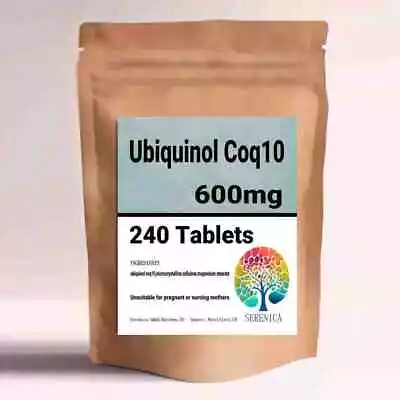 Ubiquinol Co Enzyme Q10 CoQ10 600mg Advanced X 240 Tablets • £25.99
