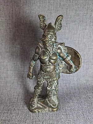 Solid Brass Viking Statue Ormament • £30