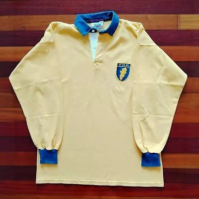 Romania Rugby Shirt 1990s Cotton Oxford Jersey Large • £144.99