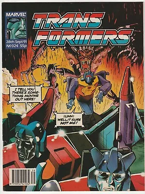 Marvel UK 1991 TRANSFORMERS #324 Comics Action Force G1 GI Joe Rare • $50