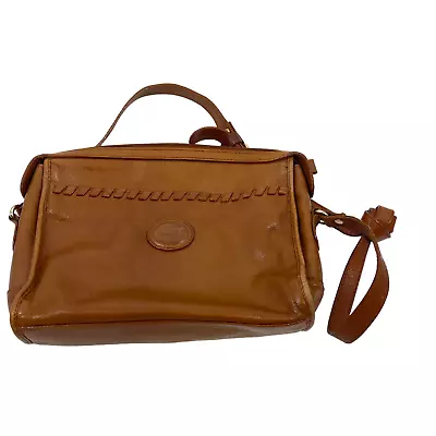 Vintage Cobb & Co Brown Leather Shoulder Bag Purse Crossbody • $7.98