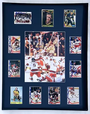 1980 Miracle On Ice USA Hockey Team Signed Framed 16x20 Photo Display C • $599.99