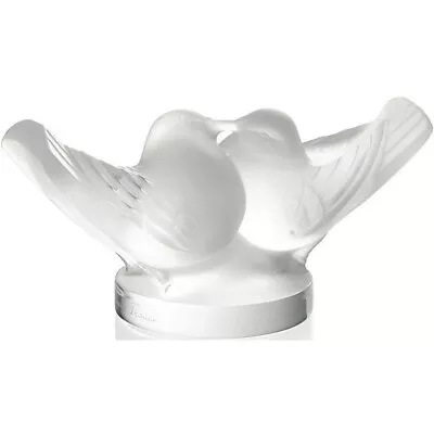 Lalique 2 Lovebirds Sculpture Clear Crystal Free UK Delivery (10139500) • $910.11