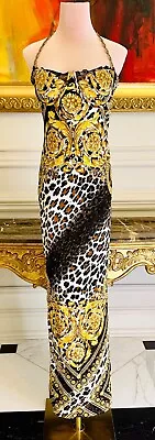 Super Rare Versace Chain Strap Baroque Evening Gown As Seen On Camilla Cabello • $2995