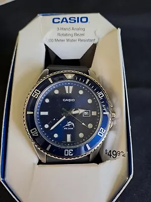 Casio DURO Marlin Diving Watch Blue Dial MDV-106B-2AVCF • $48