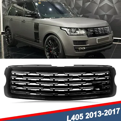 For Range Rover Vogue L405 2013-2017 Gloss Black 2023 Style Front Upper Grille • $121.59