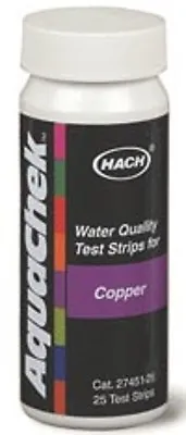 AquaChek Copper 661454 Swimming Pool SPA Hot Tub Copper Test Strips Kit 25ct • $17.49