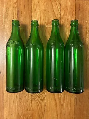 Vintage Set Of 4 Green Embossed CLICQUOT CLUB Bottles Eskimo Boy A And B Version • $20