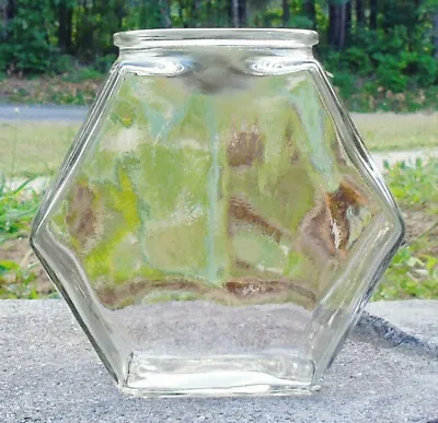 Vintage Clear Glass Fish Bowl  1 Qt Small FishCandy Change Libbey Glass- USA • $11.49