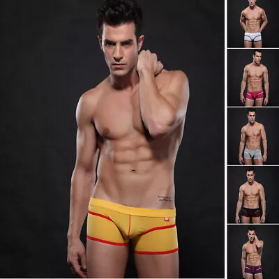 Sexy Underwear Trunks Breathable Men's Boxer Briefs U Pouch Mesh Men's Panties • $6.50