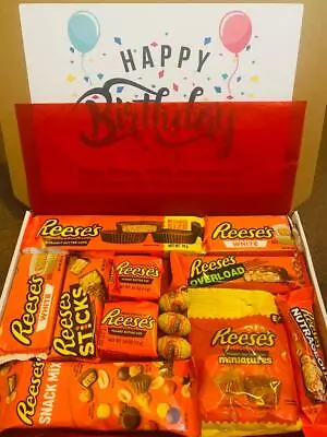 PERSONALISED Reese's Chocolate Gift Box Sweet Birthday Peanut Butter Hamper • £16.95