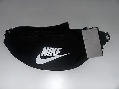 Nike Unisex Heritage Waist Bags Casual Black Run Gym Casual Hip-Bag DB0490-010 • $20