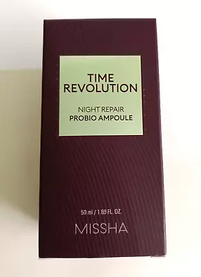 [ Missha ] Time Revolution. Night Repair Probio Ampoule - 1.7 Oz / 50 Ml • $28.95