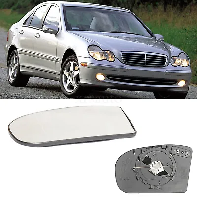 Pair Side Clear Heated Mirror Glass For Mercedes E/C-Class W211 W203 2001-2007 • $25.99