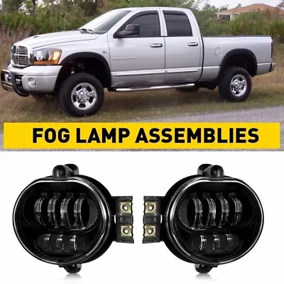 Pair Led Fog Lights Fit For Dodge Ram 1500 02-08 / Ram 2500 3500 03-09 Pickup • $29.99