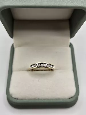 9ct Gold CZ Ring Size O 1/2 • $200.22